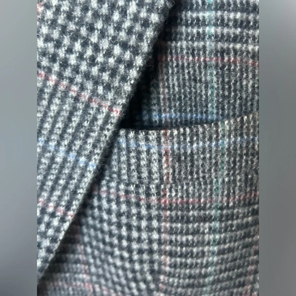 Gray Tweed Men's 40R Gray 1 Button Sports Coat Blazer Wool Vintage From‎ Rich’s